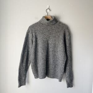 Vintage SKYR Women's Gray Wool Blend Turtleneck Pullover Sweater Size M